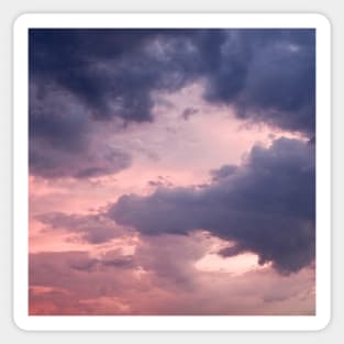 Purple sunset clouds Sticker